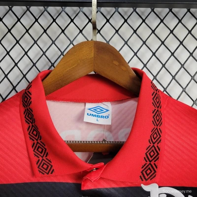 قميص فلامنجو فلامنجو قديم 94/95 بأكمام طويلة الأكمام
