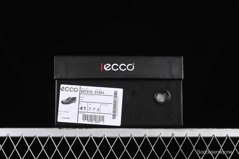 ECCO Soft Moc Series Loafers Men's British Slip-On Driving Shoes - 65707001001