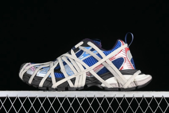 Balenciaga Phantom Sneaker 10th Generation Lace-Up Running Shoes with Transparent Heel Strap - W3XLL0525