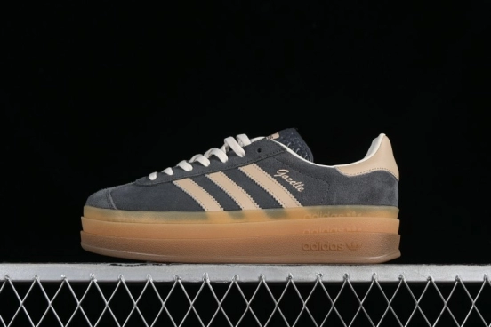 Adidas Originals Gazelle Bold IE0428 Low-Top Sneakers with Thick Sole for Casual Wear Anti-Slip and Durable - IE0428