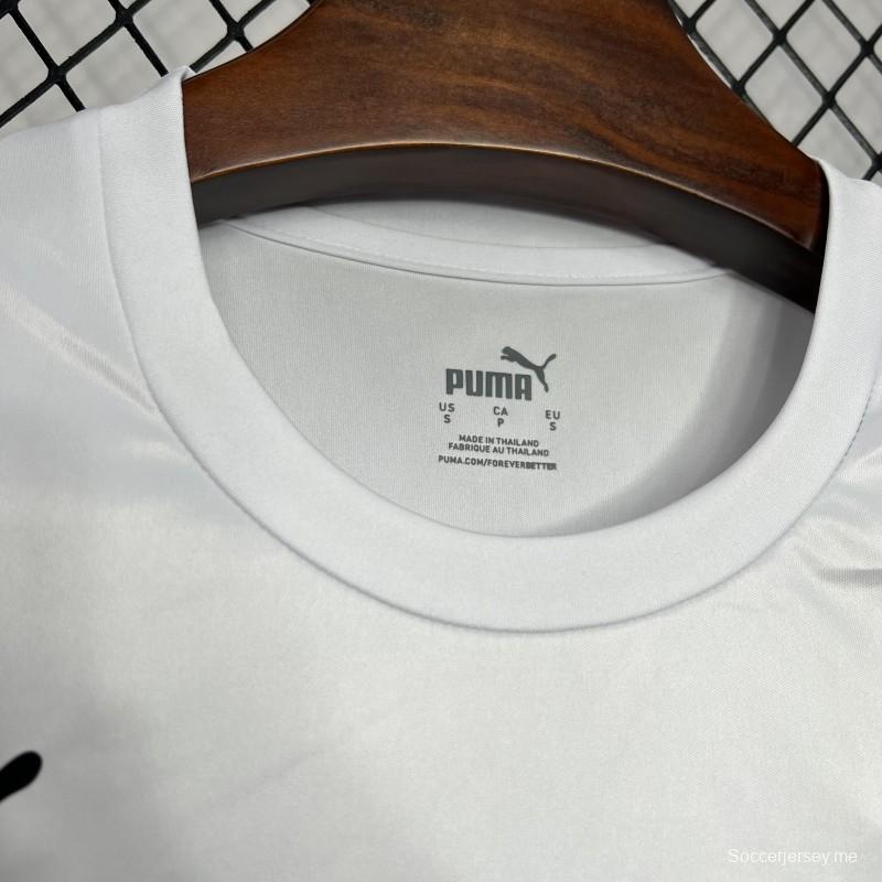 2024 ألمانيا 2024 قميص ألمانيا أبيض اللون أبيض إصدار خاص باليورو
