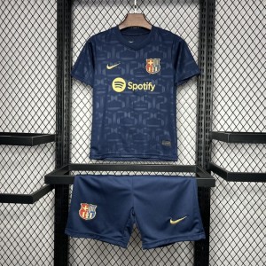 24/25 قميص أطفال برشلونة Away برشلونة أزرق دايل
