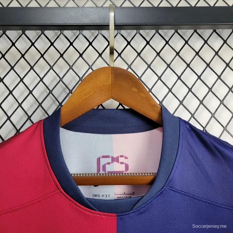 24/25 قميص الذكرى 125 لميلاد برشلونة الرئيسي
