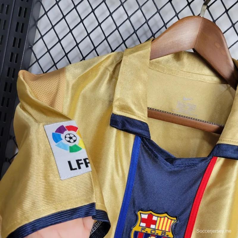 قميص برشلونة الرجعي 01/02 ريترو 01/02 ذهاباً وإياباً
