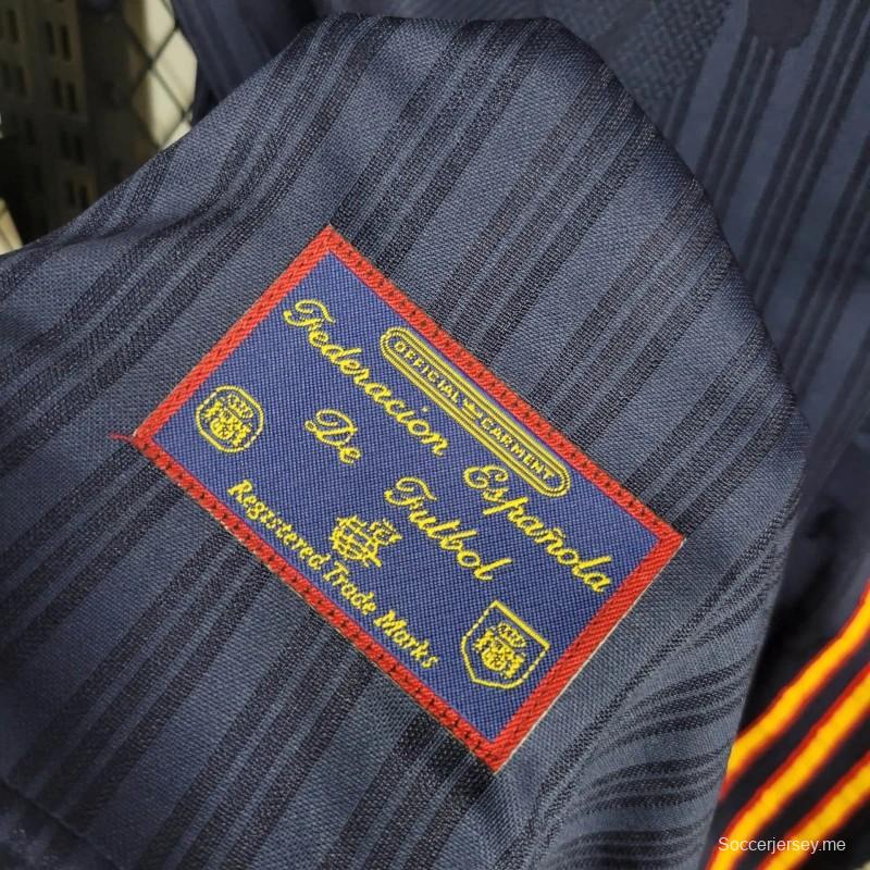 قميص منتخب إسبانيا 1996 ريترو 1996 خارج الديار
