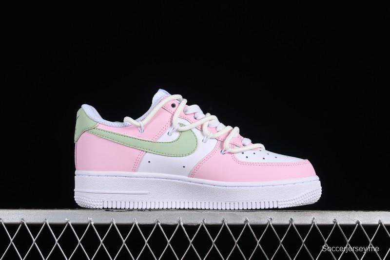 Nike Air Force 1 '07 Low Casual Sneakers with Dreamy Butterfly & Pastel Macaron Colorway - VV1998-013