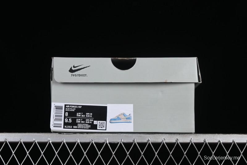 Nike Air Force 1 '07 Low Custom Casual Sneakers with Full-Length Honeycomb Air Cushion - XL2312-555
