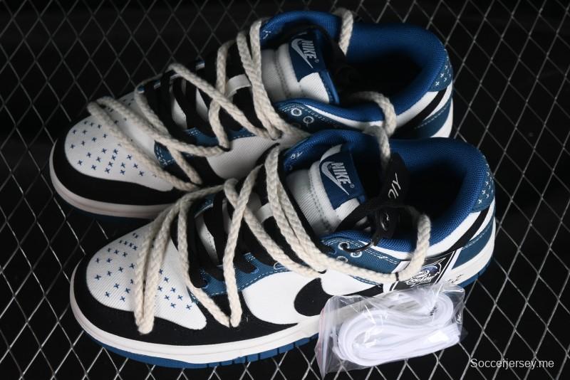 Nike Dunk Low High Street Style Ocean Protection Deconstructed SB Lace-Up Casual Skate Shoes - DV0834-101