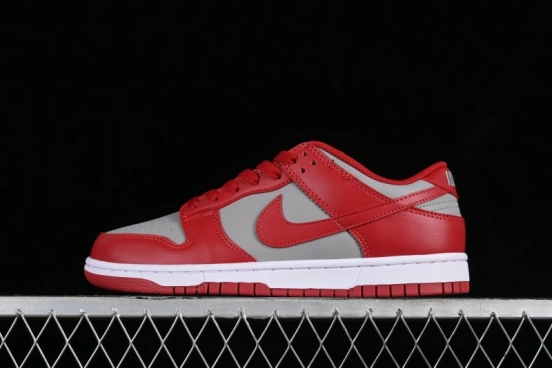 Nike SB Dunk Low Grey Red Colorway Low-Top Casual Skateboarding Shoes - CW1590-0002