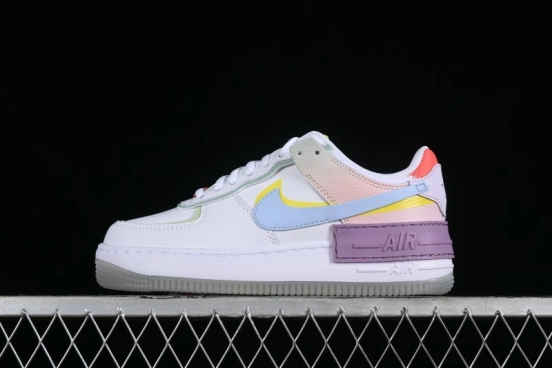Nike Air Force 1 Shadow Lightweight Elevated Low-Top Versatile Sneakers - CW2630-141