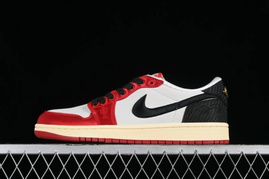 Nike Trophy Room x Jordan 1 Low OG "Away" Casual Sneakers - FN0432-100