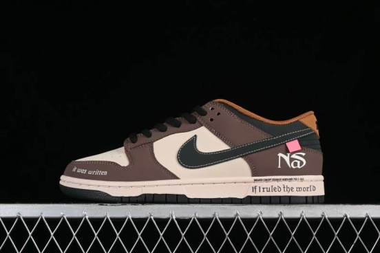 Nike SB Dunk Low Casual Skateboarding Shoes in Black/Brown - MU0232-370