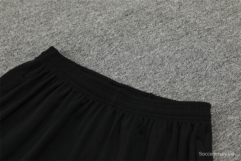 24/25 ميلان ميلان قميص بأكمام قصيرة أسود + شورت قصير الأكمام
