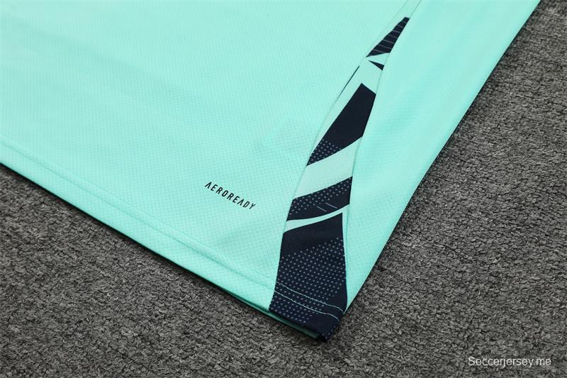 24/25 قميص بأكمام قصيرة + شورت بأكمام قصيرة ريال مدريد بحيرة ريال مدريد أزرق