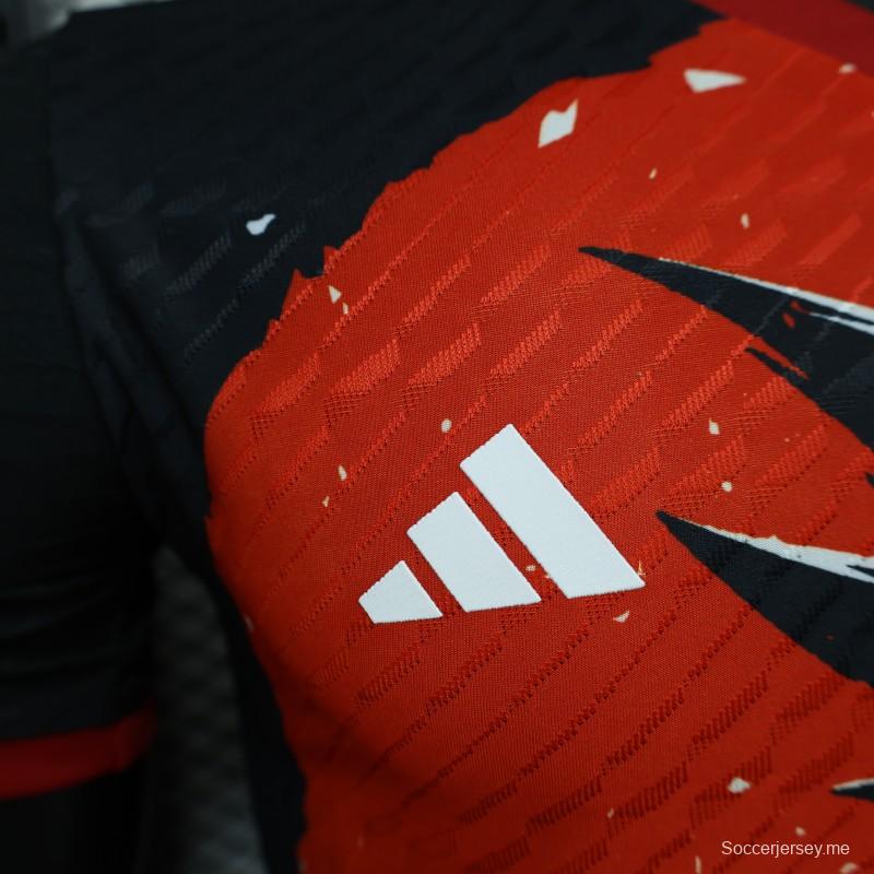 إصدار اللاعب 2024 قميص دراجون بول جوكو اليابان 2024 أحمر/أسود