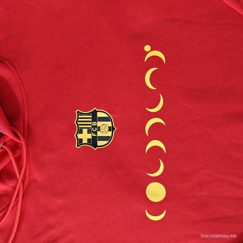 24/25 برشلونة هودي أسود/كحلي/أحمر/أحمر 24/25