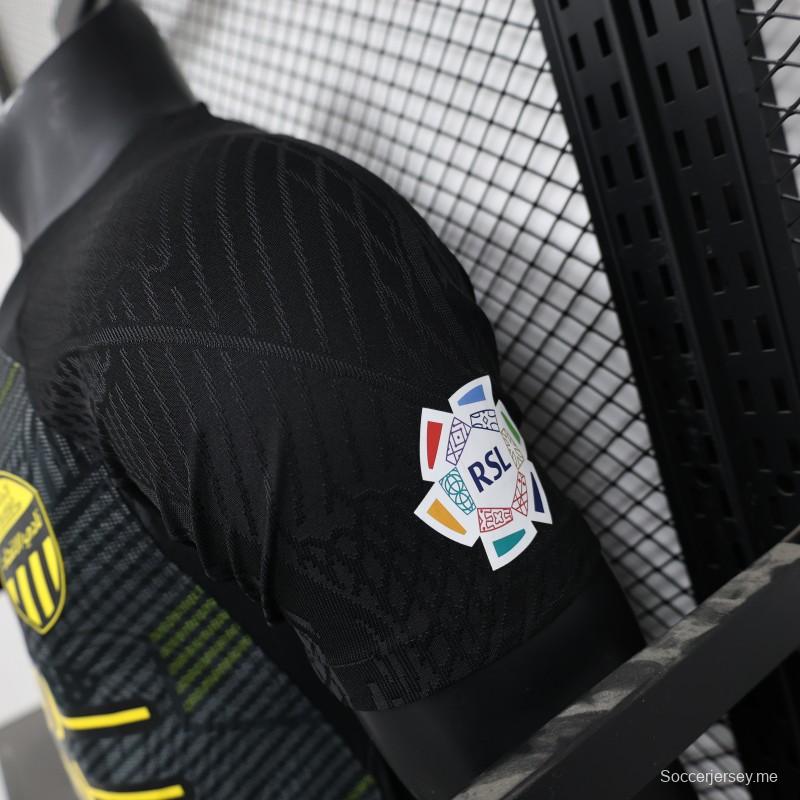 إصدار اللاعب 25/26 قميص الاتحاد الثالث أسود اللون أسود 25/26