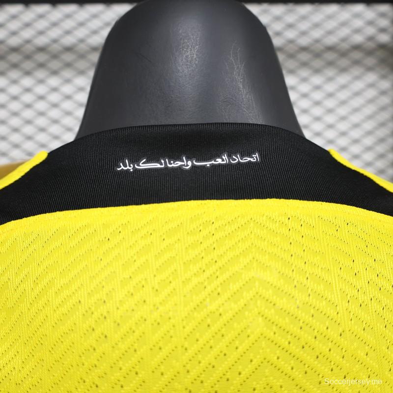 إصدار اللاعب 25/26 قميص نادي الاتحاد المنزلي
