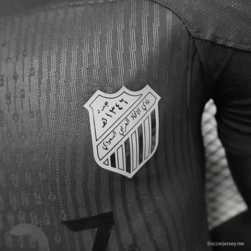 25/26 نسخة اللاعب 25/26 قميص نادي الاتحاد 2 مباريات خارج أرضه