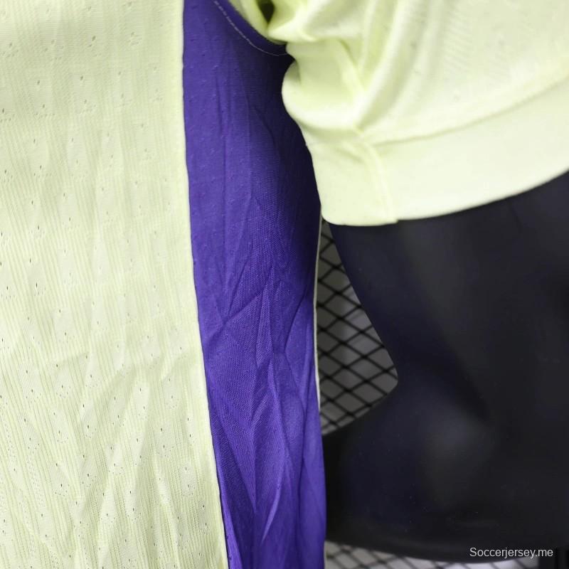 قميص أخضر فاتح اللون الأخضر الفاتح إصدار 25/26 إصدار لاعب برشلونة للذكرى 125 للذكرى السنوية الخاصة