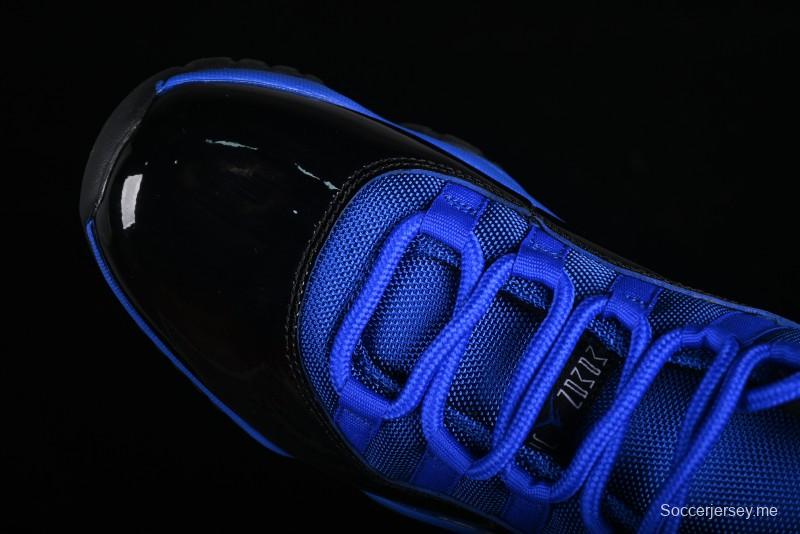 Nike Air Jordan 11 Retro High Top Basketball Shoes in Black and Blue - CT8012-400