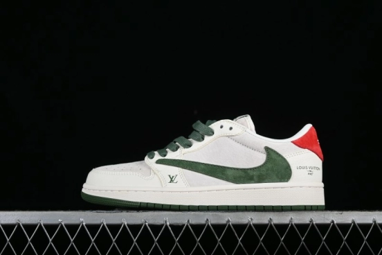 Nike Travis Scott x Fragment Design x Air Jordan 1 Low OG SP AJ1 LV Collaboration Sneakers - XY2688-102