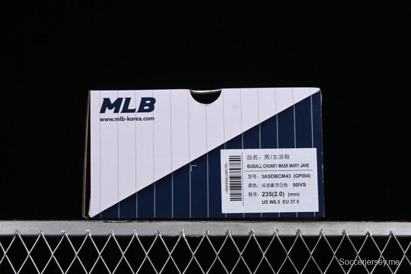 New York Yankees MLB Bigball Chunky Mask Jane Thick Platform Casual Sandals - 3ASDBCM4350IVS