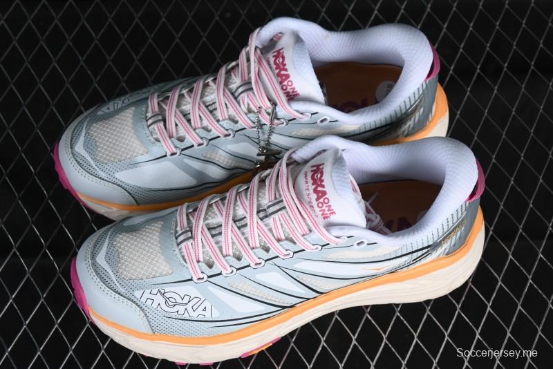 Hoka Mafate Speed 2 Lightweight Cushioned Trail Running Shoes with Vibram Outsole - 1126851 WIFL