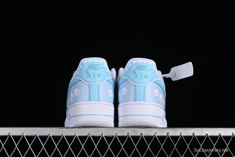 Nike Air Force 1 Low Witch Collaboration Custom Leather Sneakers with Full-Length Air Cushion - CW2288-111