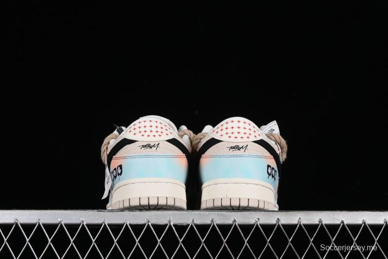 Nike Dunk Low Sky City Dopamine Gradient Sashiko Stitch Hemp Rope SB Low-top Casual Sneakers - DV0834-100