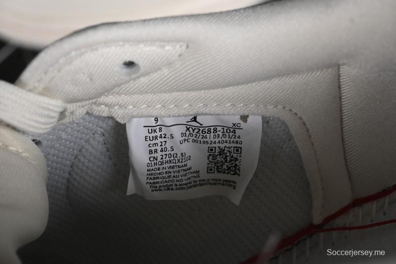 Nike Travis Scott x Fragment Design x Air Jordan 1 Low OG SP AJ1 Supreme Collaboration - Classic Off-White Low-Top Lifestyle Sneakers - XY2688-104