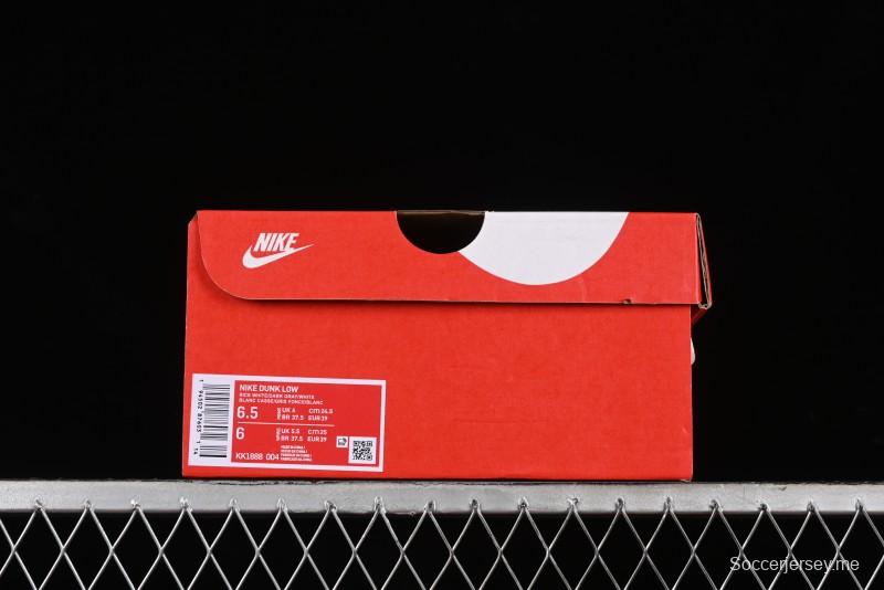 Nike SB Dunk Low Violent Bear Collaboration - Woven Grey Check Anniversary Custom Low-Top Casual Sneakers - KK1888-004