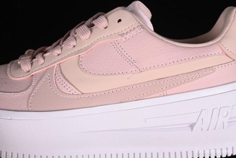 Nike Air Force 1 PLT Low-Top Casual Sneakers with Speed-Inspired Swoosh Design - DJ9946-602