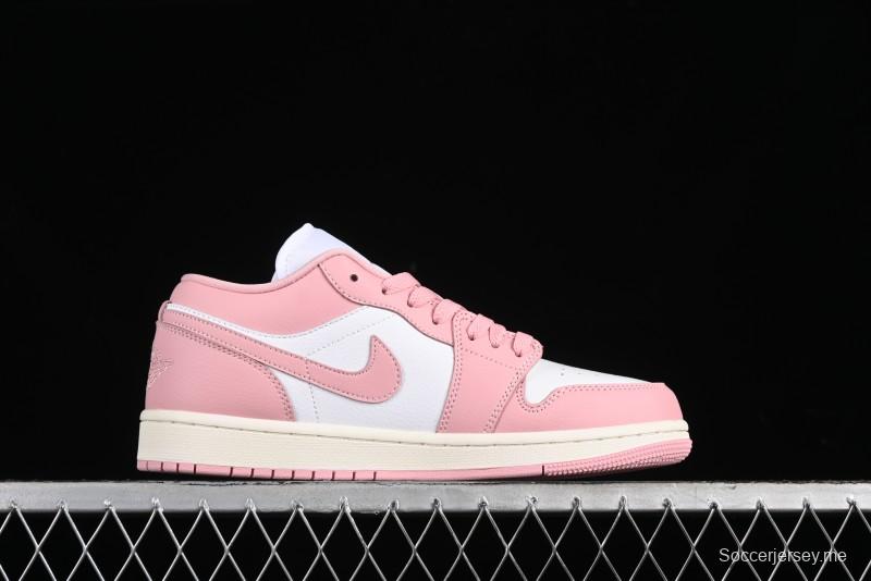 Nike Air Jordan 1 Low AJ1 Pink White Low-Top Casual Sneakers - DC0774-162