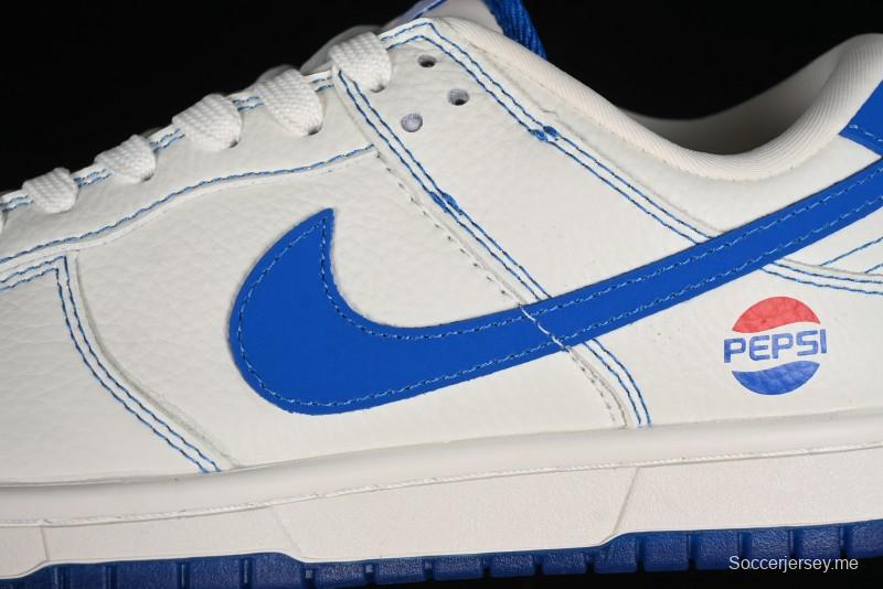 Nike SB Dunk Low Pepsi Anniversary Premium Custom Low-Top Casual Skate Shoes - XB3802-349