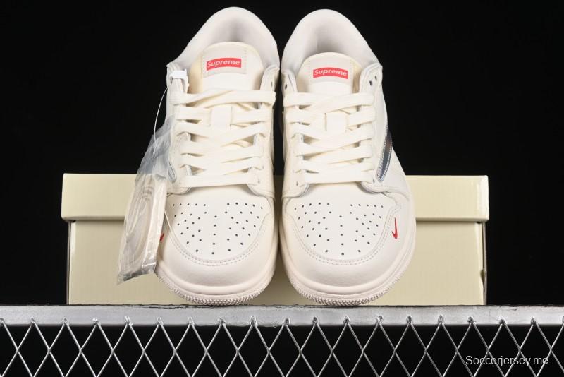 Nike Travis Scott x Fragment Design x Air Jordan 1 Low OG SP AJ1 Supreme Collaboration - CF3688-015