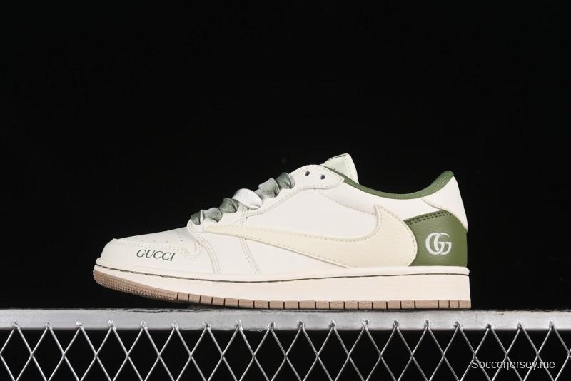 Nike Travis Scott x Fragment Design x Air Jordan 1 Low OG SP AJ1 Low-Top Casual Sneakers - XY2688-105