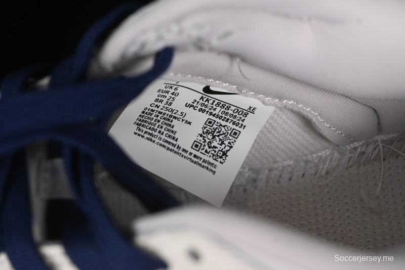 Nike SB Dunk Low Comme des Garcons Collaboration - Off-White Blue Swoosh Anniversary Custom Low-Top Casual Sneakers - KK1888-008