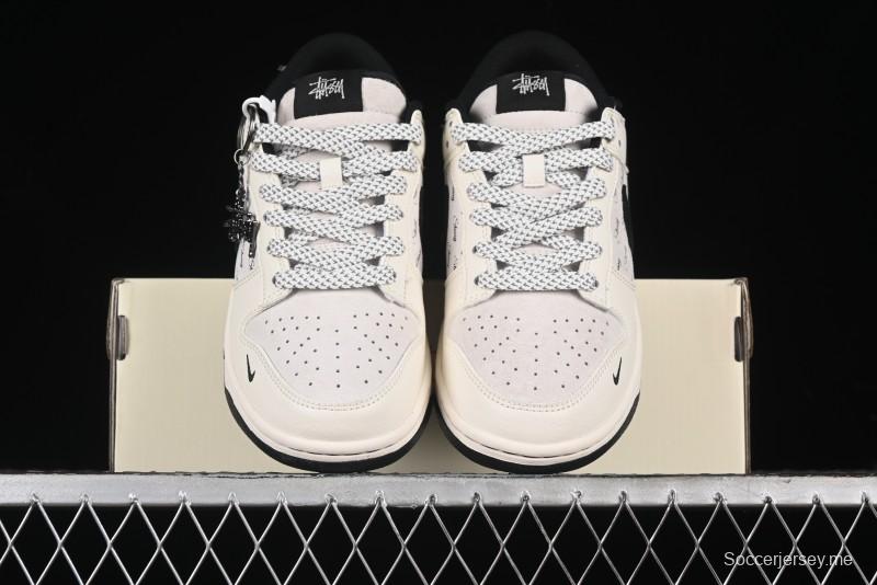 Nike SB Dunk Low Stussy Collaboration - Anniversary High-End Custom Low-Top Casual Sneakers - XY1688-016