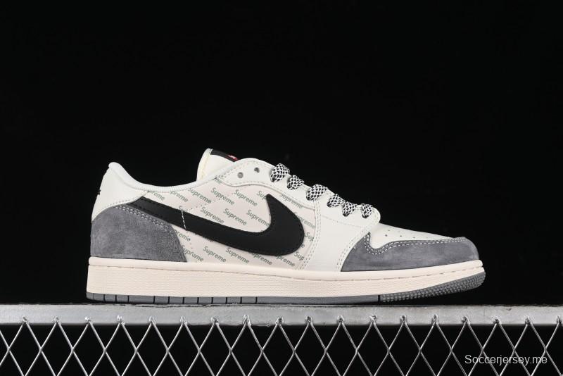 Nike Travis Scott x Fragment Design x Air Jordan 1 Low OG SP AJ1 Supreme Collaboration - XY2688-120