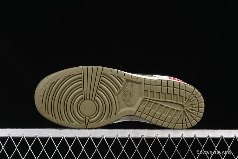 Nike SB Dunk Low Supreme Collaboration - Liberation Green Anniversary High-End Custom Low-Top Casual Sneakers - CH8311-231