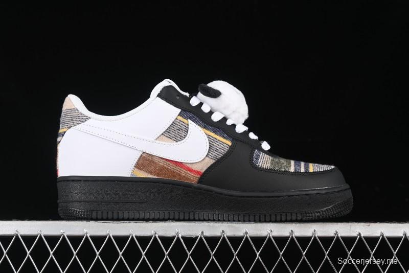 Nike Air Force 1 '07 Low Casual Sneakers with Lazy Panda Design - CW1188-768