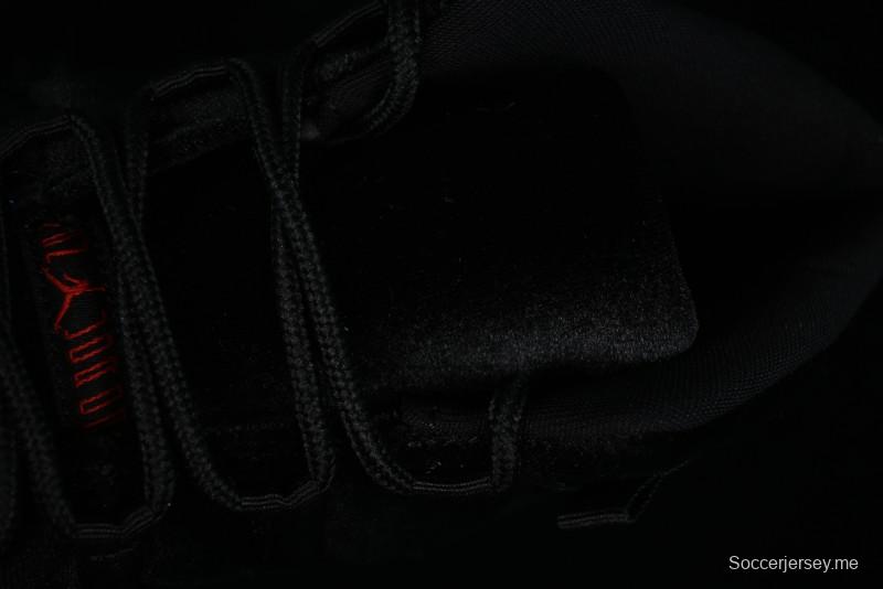 Nike Air Jordan 11 Retro "Bred Velvet" Basketball Shoes with Velvet Overlay - DB5457-061