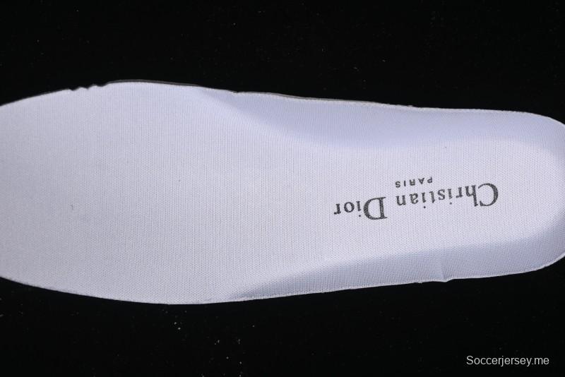 Dior Chrono Round Toe Lace-Up Lifestyle Casual Running Sneakers - 6865 WHITE BLACK