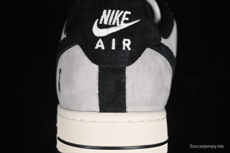 Nike Air Force 1 '07 Low Violent Bear Collaboration - Grey Black Print Low-Top Casual Sneakers - SJ9188-002