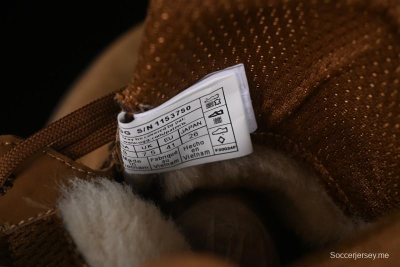 UGG Burleigh Boot Men's Lace-Up Winter Snow Boots with Lightweight Anti-Slip Combo Sole - 1153750