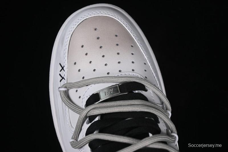 Nike Air Force 1 '07 Low Retro Street Spray Paint Anime Theme Maillard Style Casual Sneakers with Strap - ZH0316-039