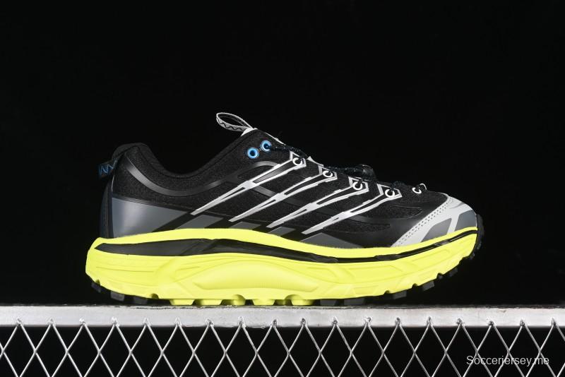 Hoka Mafate Three 2 Ultra-Lightweight Cushioned Trail Running Shoes with Vibram Outsole - 1141572 BHK