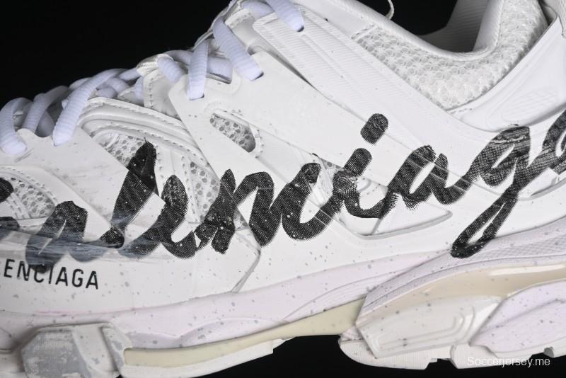 Balenciaga Track Sneaker Tess with Transparent Heel Strap - WTRHW9010