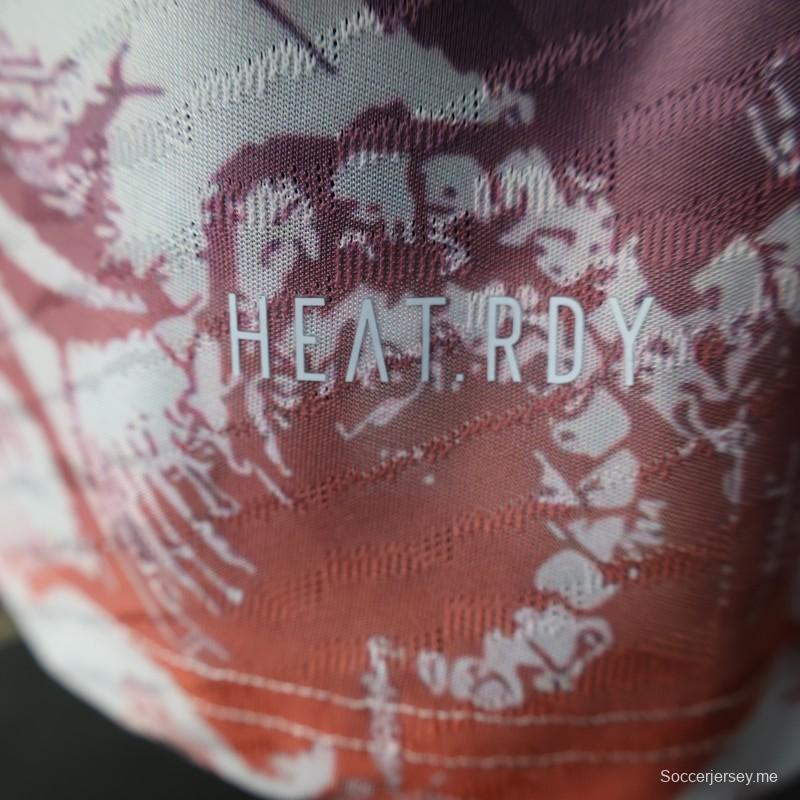 إصدار اللاعب 25/26 قميص ليفربول أزرق مع قميص خاص برتقالي اللون أزرق مع طائر فلامينج بيرد برتقالي